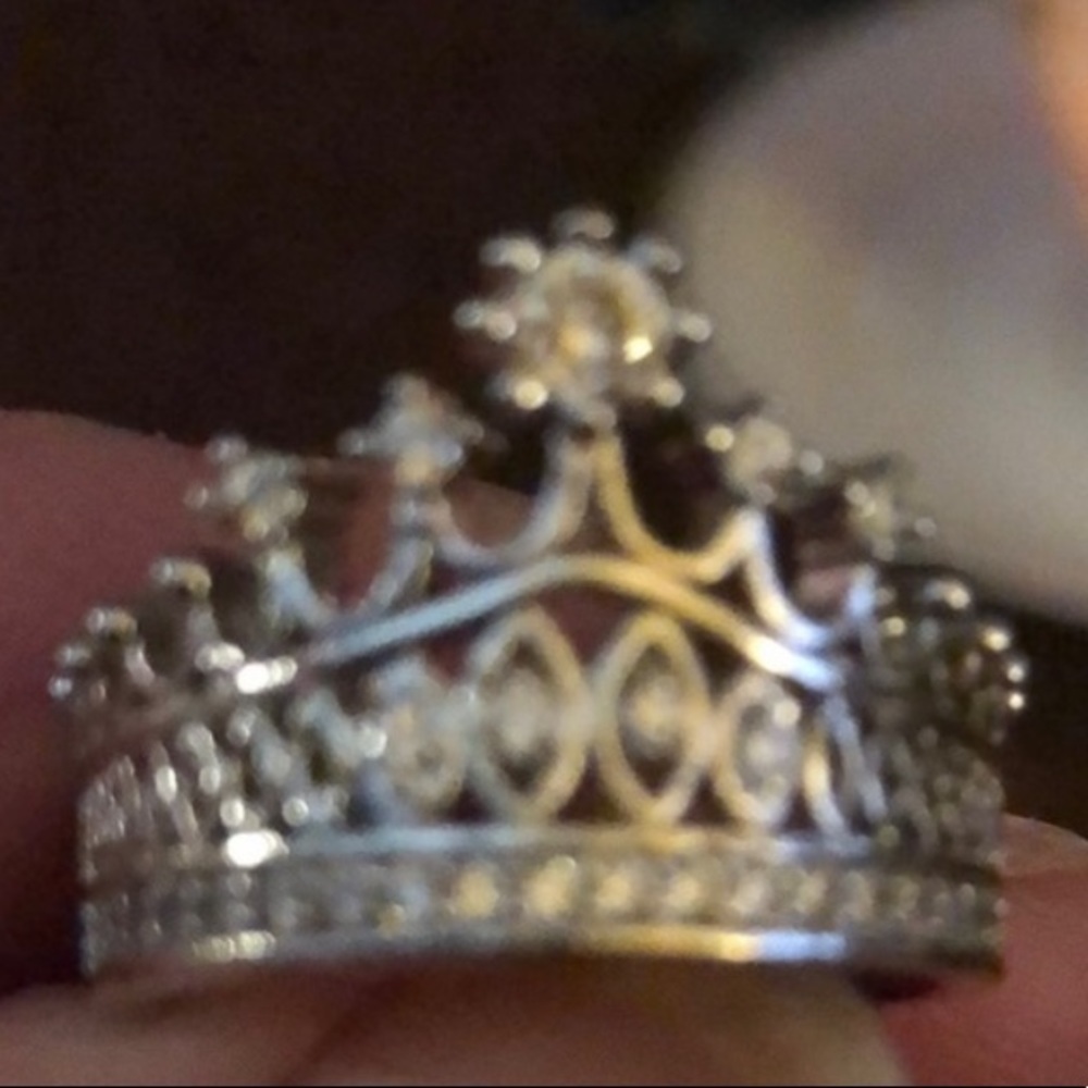 Silver Princess Ring Size 6 New Never Worn - Picture 2 of 2